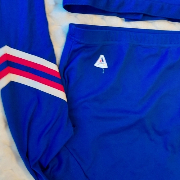 Vintage Blue Uniform with Striped Sleeves - Picture 10 of 10